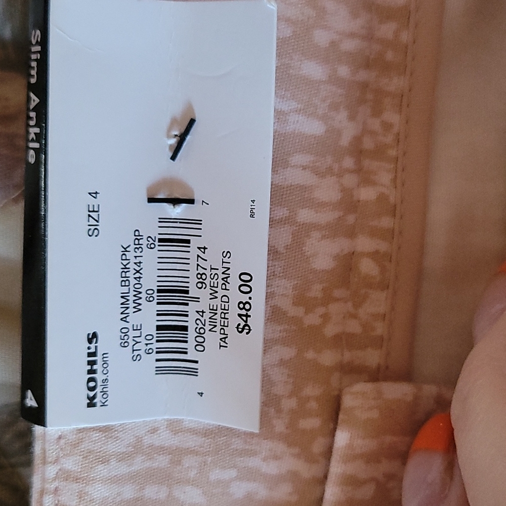 🆕️🎈Nine West Women's Slim Ankle High-rise Pants Size 4 - Picture 9 of 9